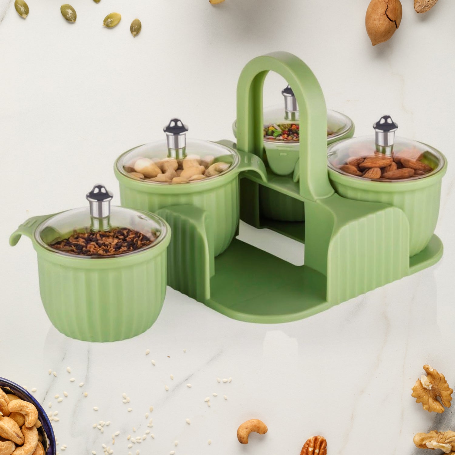 Multipurpose Plastic Storage Container Set: Kitchen Jars, Spices, Cookies - Phoenix Addicts