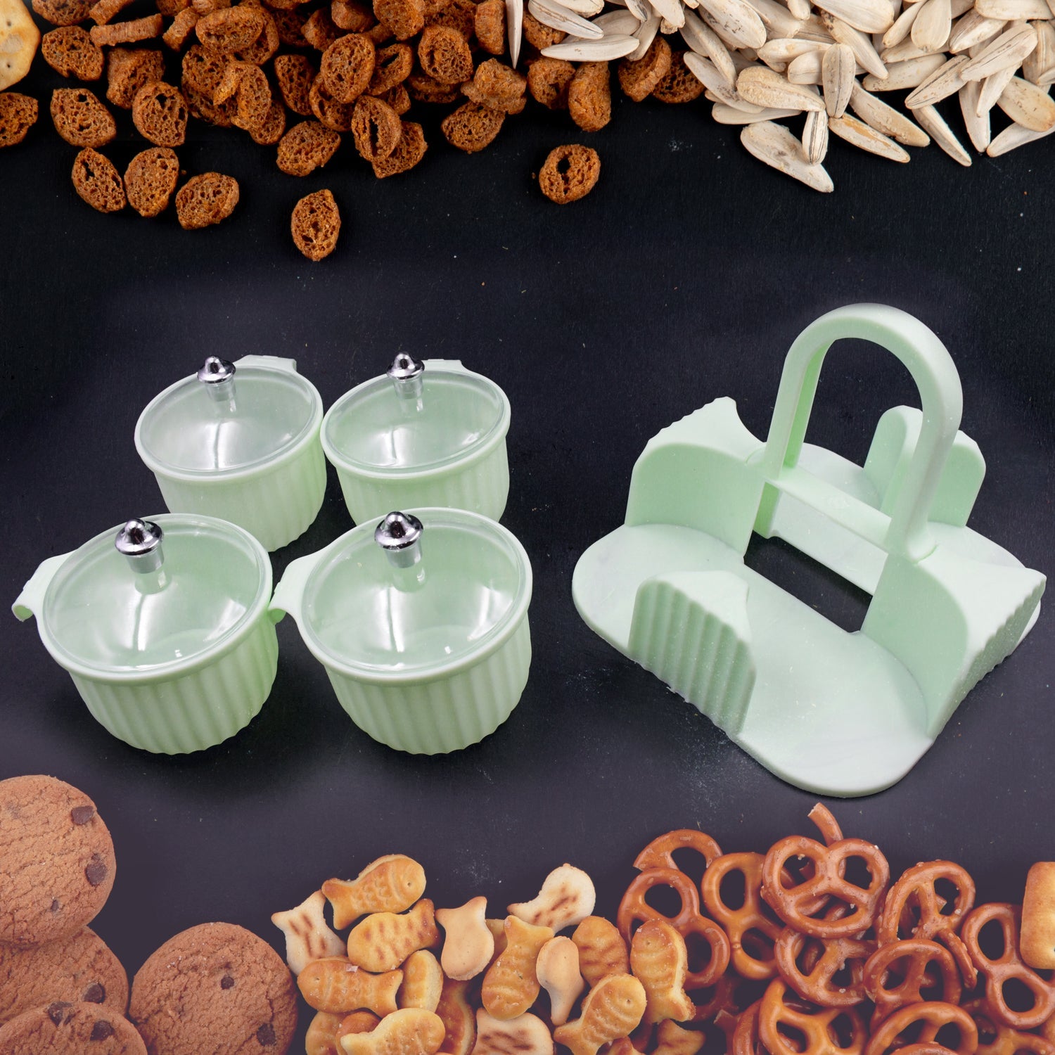 Multipurpose Plastic Storage Container Set: Kitchen Jars, Spices, Cookies - Phoenix Addicts