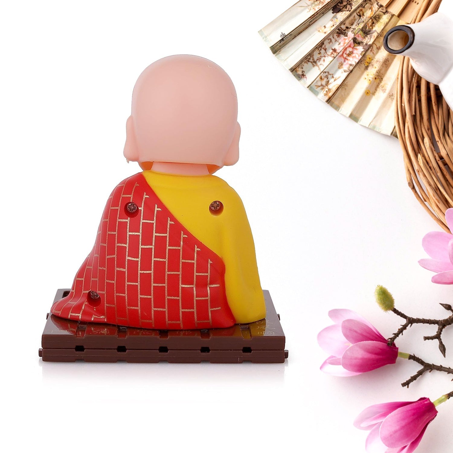Solar Powered Sitting Buddha Statue,  Moving Head and Hand (1 Pc / Big) - Phoenix Addicts