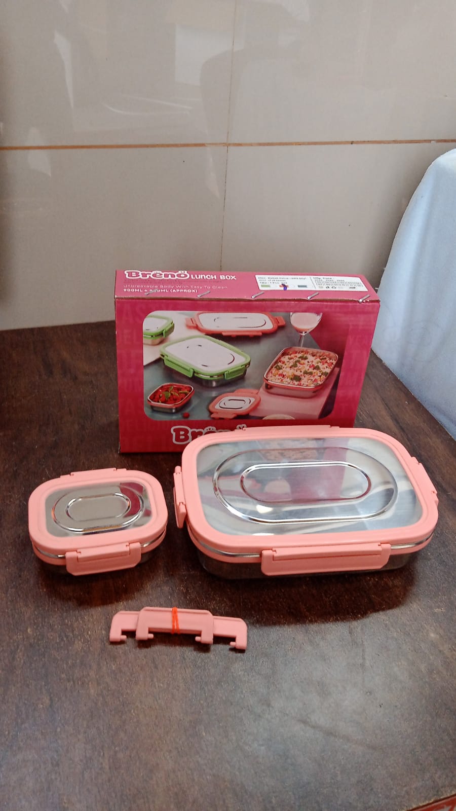 Premium Stainless Steel Leak Proof Air Tight Lunch Boxes (900ML+200ML Approx / 2 Pc Set) - Phoenix Addicts