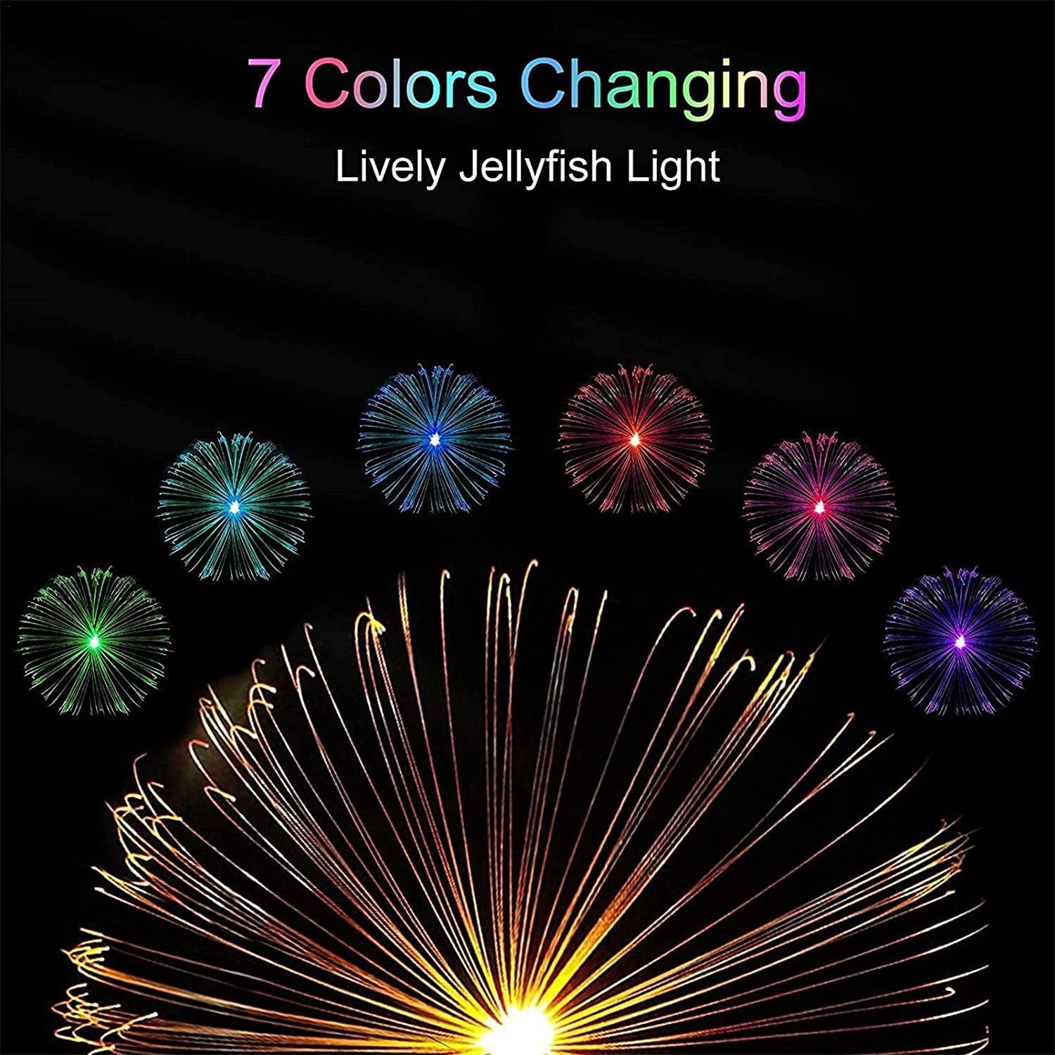 Jellyfish light with RGB colors