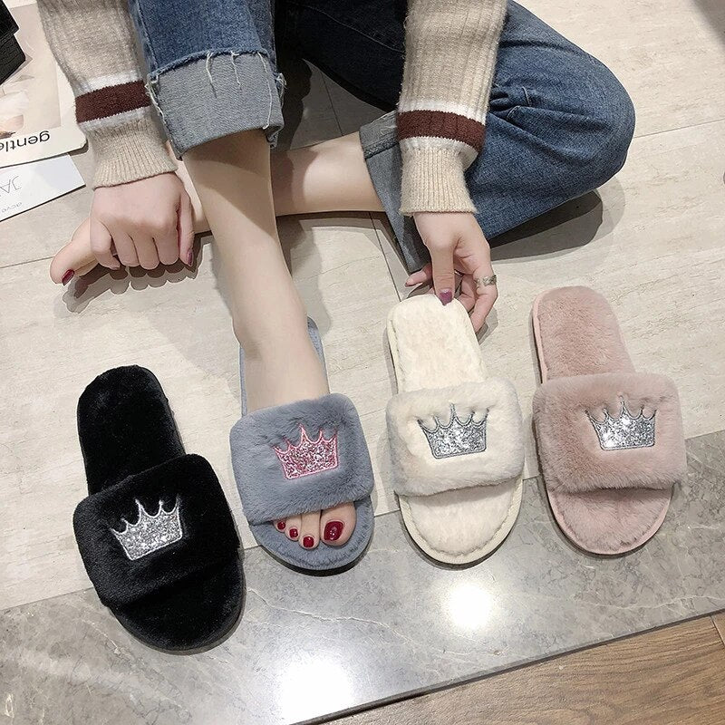 Women's Warm Winter Slippers Womens Fur Slippers - Phoenix Addicts