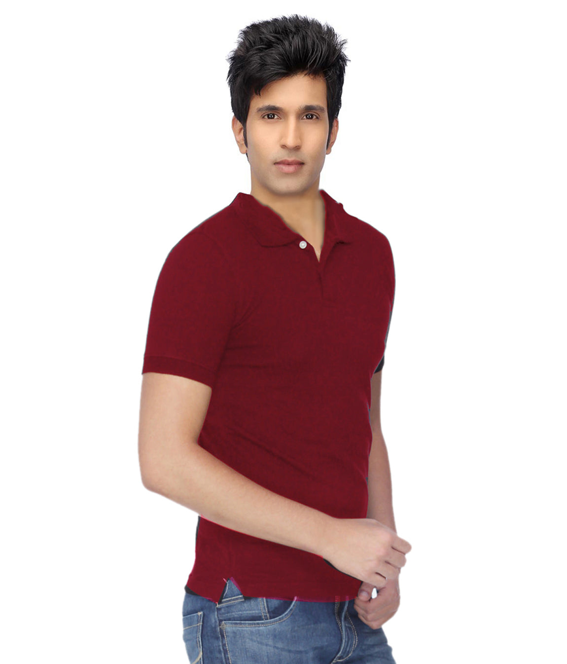 Poly Cotton Solid Half Sleeves Mens Polo T-shirt (Pack of 3) - Phoenix Addicts