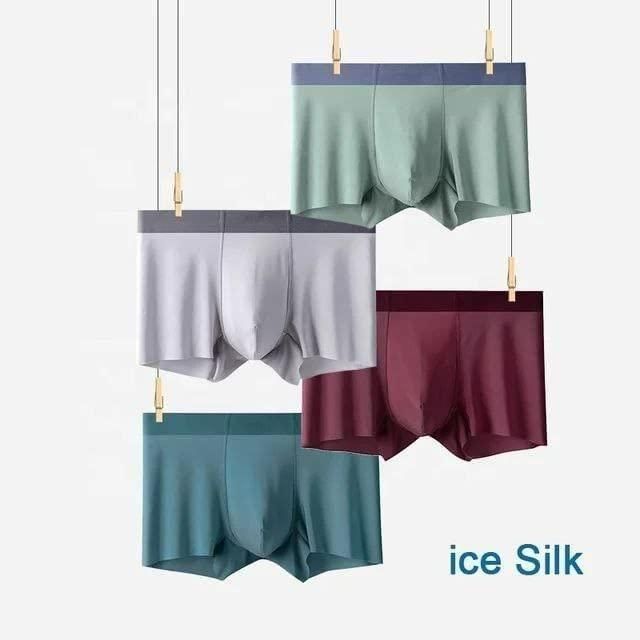Men's Ice Silk Briefs Boxers (Pack of 5) - Phoenix Addicts