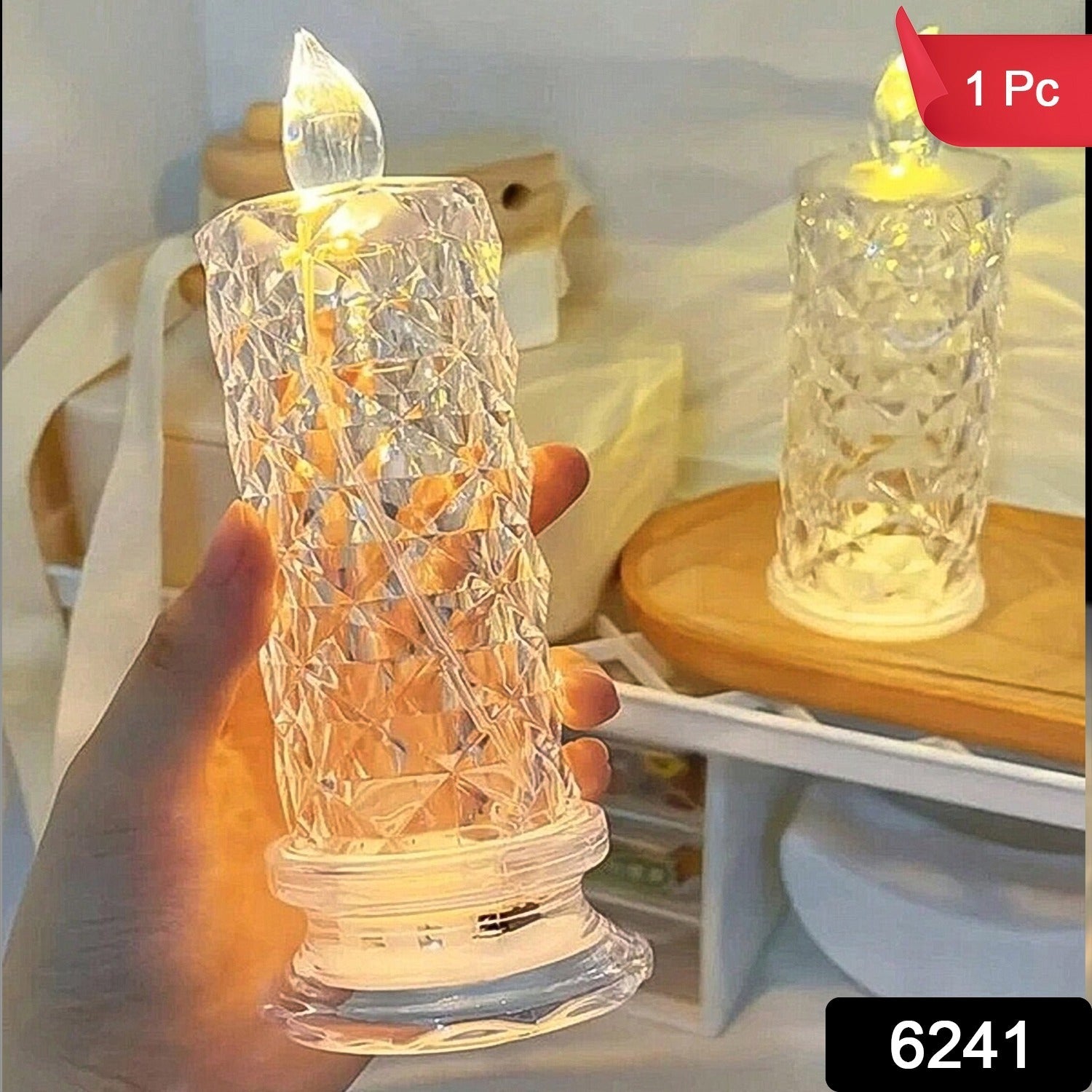 Rose Candles for Home Decoration, Crystal Candle Lights - Phoenix Addicts