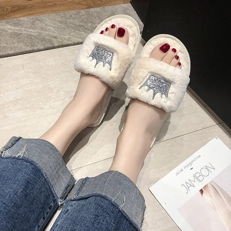 Women's Warm Winter Slippers Womens Fur Slippers - Phoenix Addicts