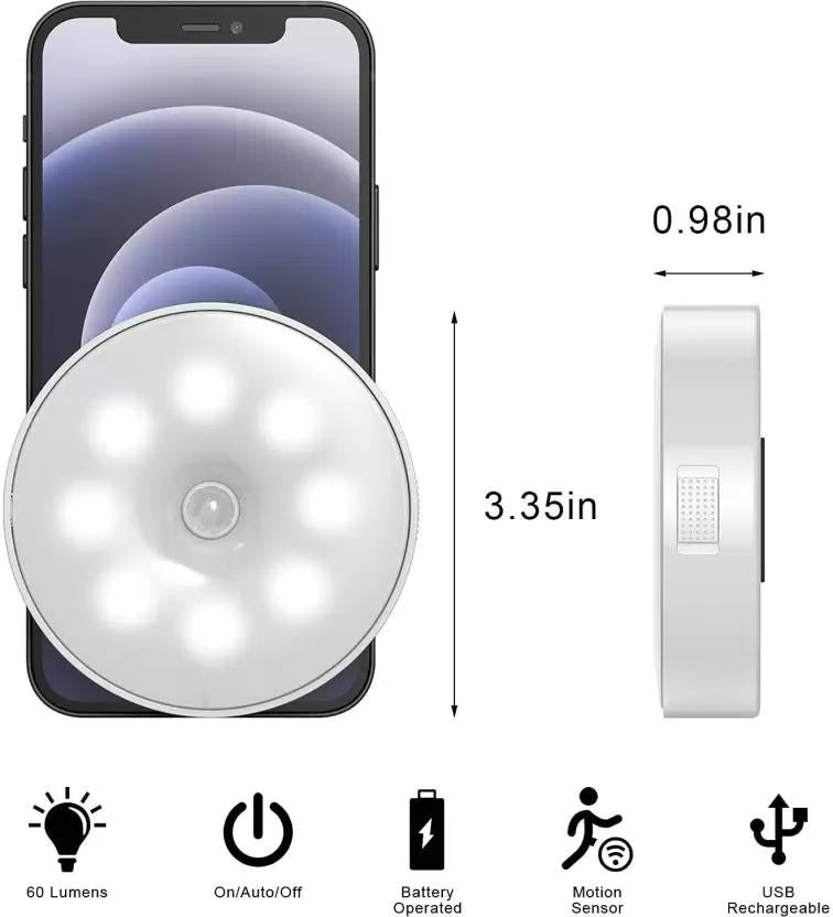 Motion Sensor Light for Home with USB Charging Wireless Self Adhesive LED Night Light - Phoenix Addicts