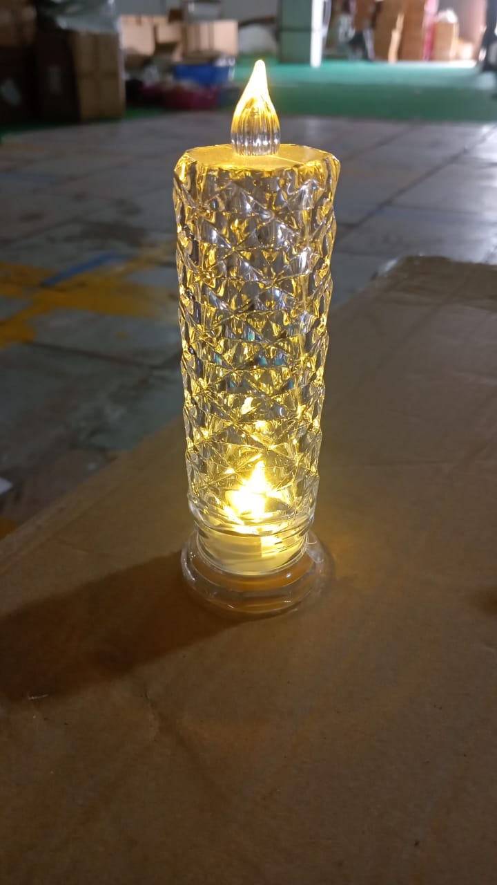 Rose Candles for Home Decoration, Crystal Candle Lights - Phoenix Addicts